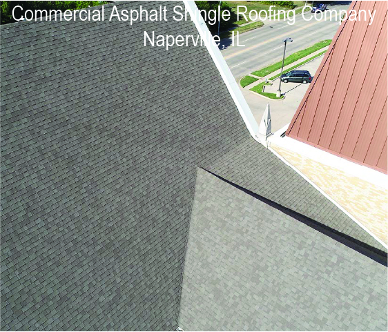 Grey Commercial Asphalt Shingle Roof For Large commercial property Naperville Illinois