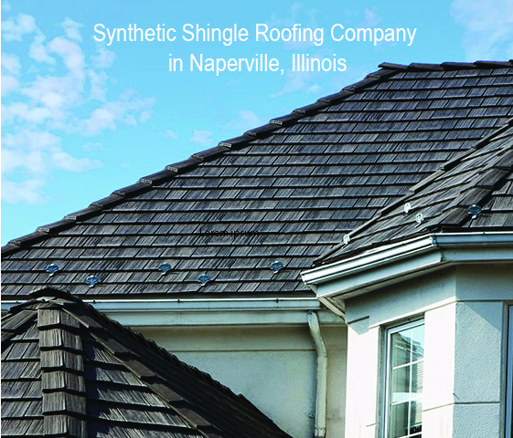 Davinci Slate Shingle and faux cedar shake Style Roof Replacement in Naperville IL